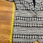 Rafaella Vintage Women 6 Linen Cotton Black Beige Geometric Print Blazer Pockets Photo 5