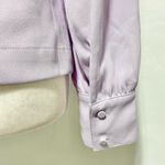 J.Crew Drapey Crepe Faux Wrap Shawl Collar Long Sleeve Top AE875 Lavender Size 2 Photo 15