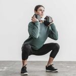 Nobull NWT Women's Quilted Crew Pullover - XS - Sedona Sage Photo 6