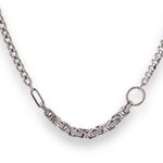 Link Chain Necklace for Men Women Streetwear Unisex Hip Hop Style Silver Photo 0