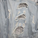 Wax Jean  Basic Denim Thrashed Denim Jacket Photo 9