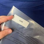 Lululemon Women's size medium oversized Blue Long Sleeve athletic lounge Top Photo 5