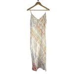 All Saints Melody Marea Silk Blend Rainbow Pink Midi Dress Size US 8 Photo 1