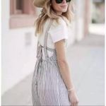 Saltwater Luxe  Georgia Striped Tie Back‎ Midi Dress Photo 4