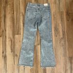 EXPRESS Light Wash High Rise Boot Cut Flare Distressed Knee Jeans Photo 5