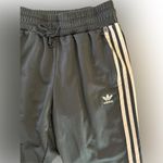 Adidas RARE  Love Revolution Embroidered Floral Black Track Pants Joggers XS EUC Photo 6