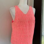 Everly Anthropologie Tank Top Womens Large Pink/ Geometric Sleeveless Photo 0