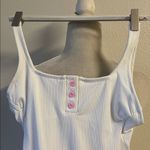 Stoney Clover Lane Target  White Heart Henley One-Piece Swimsuit Bathing Suit Photo 4