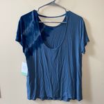 Joy Lab Women's Blue Pullover Short Sleeve T-Shirt Tie Dye Size Small Photo 0