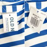 Old Navy NWT Blue White Stripe One Piece Swimsuit Size XL Scoop Neck Thin Strap Photo 7