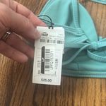Shade & Shore  Teal Women's Bikini Top Size 34C New with Tags Photo 3