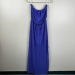 Lilly Pulitzer NEW Emmett Maxi Dress Womens M Iris Blue Lace Strapless Photo 1