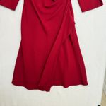 Dress Barn Vintage Drape Midi Faux Wrap Dress Sz 8 Executive Old Money Evening Photo 3