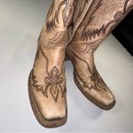 Circle G Corral • Wings Cross Embroidered Leather Western Cowboy Boots Size 10m Photo 1