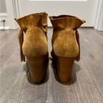 Crown Vintage Suede Ankle Boots Women’s Size 10M Brown Tassel Pull Photo 3