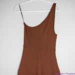 Free People NEW BEACH WAVERLY SWEATER ONE PIECE RIBBED ONE SHOULDER JUMPSUIT, L Photo 9