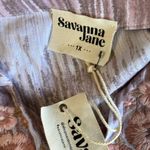 Savanna Jane Mauve Embroidered Flutter Sleeve Top Pink Size 1X Photo 4