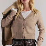 Free People  School Girl Crop Softspun Cardigan Size XS Photo 0