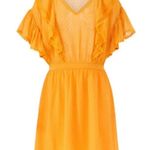 Scotch & Soda 💕💕 Dotted Lace Ruffled Pom-Pom Dress ~ Yellow Medium NWOT Photo 6