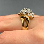 Ross Simons  Cubic Zirconia Cluster Ring Gold Over Sterling Silver Size 7 Photo 1