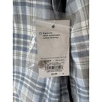 Croft & Barrow Flannel Shirt Size XXL Light Blue Plaid The Extra Soft Twill NWT Photo 4