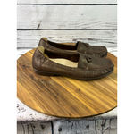 Women's SAS Brown Alligator Print Loafers 11.5 Photo 5