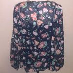 Time And Tru NWT  Tie Front With Cami Blue Floral Layered Photo 5