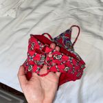 Nanette Lepore Red Paisley High Neck Bikini Top Photo 6