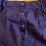 Naked Zebra Front Button up Faux Suede Skirt Photo 2