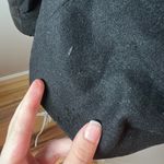 Judith And Charles Black Laine Wool Zip Bomber Jacket Leather Sleeve Size 4 Photo 5