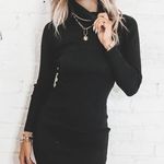 Amazing Lace Stole Your Heart Black Bodycon Sweater Mini Dress  Photo 0