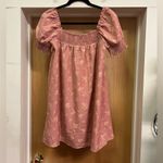 Forever 21 NWT  floral dress ruched sleeve and neckline size s Photo 2