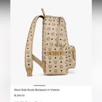 MCM Stark Side Studs Backpack In Visetos Photo 1