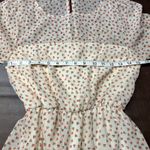 Everly  Womens Small 3/4 Sleeve Dress Peach Print Cute Kidcore‎ Boutique Photo 13