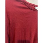 Rebecca Malone Rebecca Malone Burgundy 3/4 Sleeve Top Womens Size L Casual Knit Tee Photo 1