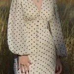 Urban Outfitters  Willow Plunging Polka Dot Mini Dress Photo 0