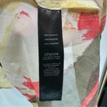 Chico's Chico’s Travelers Collection Earth Tone Sheer Asymmetric Hem Flowy Pullover 2/L Photo 10