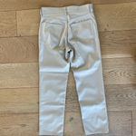 Gap Cheeky Straight High Rise Tan Leather Pants Photo 8