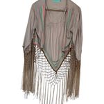 Judith March Bohemian Fringe Aztec Festival Open Front Vest Size Medium Photo 4