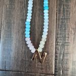 BaubleBar NWT Multicolor Beaded Necklace “N” Initial Photo 1