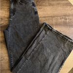 H&M  High-Waisted Black Wash Jeans Wide Leg Photo 0