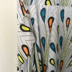 Step in style women’s peacock print Tunic Dress Colorful Patterned Midi Dress XL Blue Photo 8