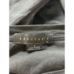 Sanctuary Women's Black Crewneck Short Puff Sleeve Tee T-shirt Blouse Top Size L Photo 3