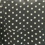 J.Crew  Black Label Collction Silk Dress White Star on Black Pattern Size 2 Photo 9