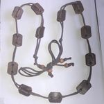 Vintage Brown Wood Beaded Boho Belt or Necklace Photo 4