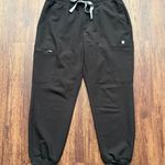 FIGS Women’s Black Zamora Jogger Scrub Pants - Size M Petite Photo 0