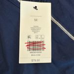 Crown & Ivy Navy Embroidered Short Sleeve Shift Dress G29 Photo 3