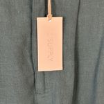 Z Supply Linen Blend Farrah Pleated Shorts in Teal, Size Medium Photo 7