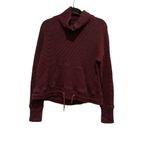 Sweaty Betty Knit Restful Boucle Sweatshirt in Burgundy Xsmall Photo 1