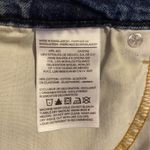 Denizen from Levi's Denizen Levi's Denim Skirt High-Rise Frayed Hem Mini Skirt Blue size 7 Photo 3